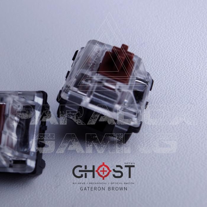 Gambar Paradox Gaming Keyboard 87% RGB GHOST GH87 V2 HOTSWAP - White Case - Brown dari PARADOX GAMING OFFICIAL STORE undefined Tokopedia