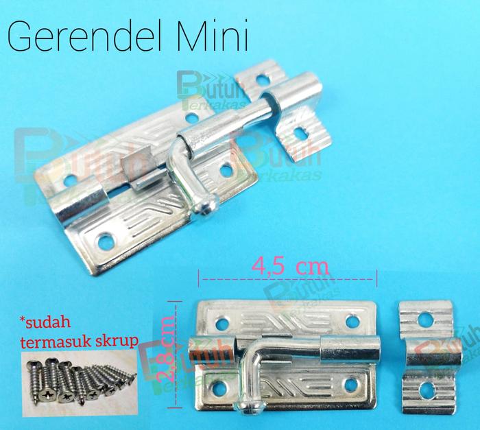 Gambar Grendel Gerendel Slot Grendel slot Pintu grendel jendela - mini Putih dari BuPerMGK undefined Tokopedia