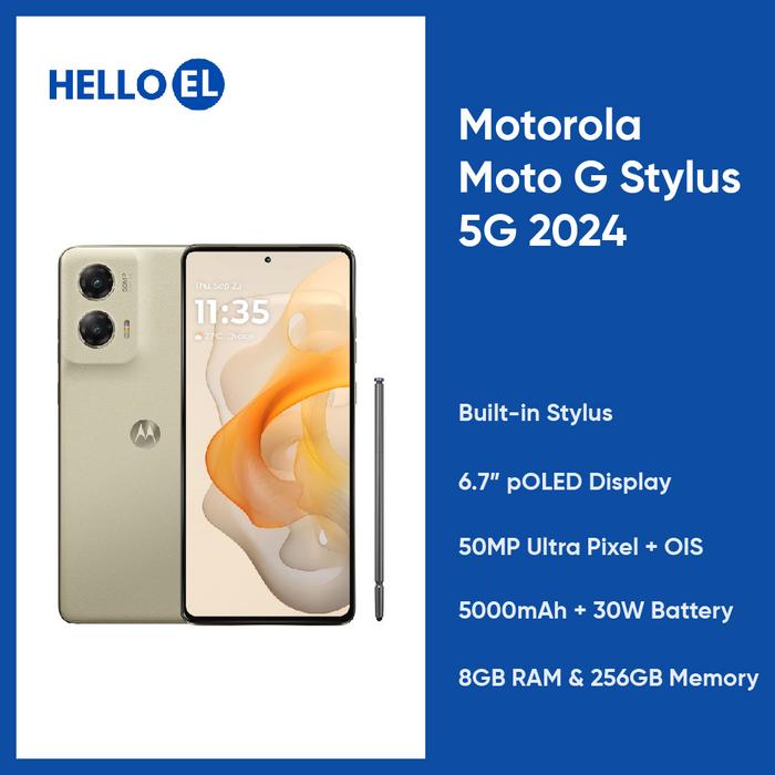 Gambar Motorola Moto G Stylus 5G 2024 8/256GB 50MP OIS 6.7" pOLED Android Smartphone dari Hello El Official undefined Tokopedia