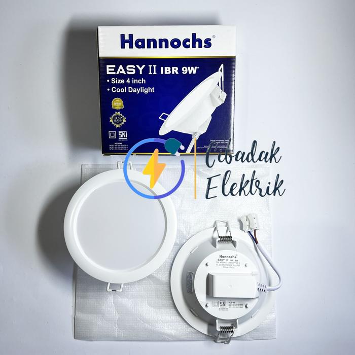 Gambar HANNOCHS Lampu Downlight Bulat LED Panel IBR EASY II Cahaya PUTIH 3 / 5 / 7 / 9 / 12 / 15 / 20 WATT - 9 WATT dari NYALA ELEKTRIK undefined Tokopedia