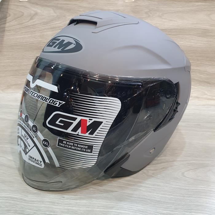 Gambar HELM GM FURY SOLID - Dim Grey Doff dari MSC@Graha undefined Tokopedia