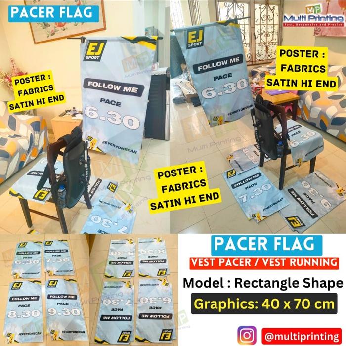 Gambar TAS BENDERA-BACKPACK FLAG BANNER-BACKPACK BANNER-VEST LARI-VEST PACER - Rectangle Shape dari Multi Printing Group undefined Tokopedia