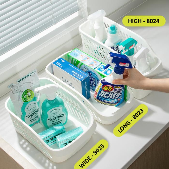 Gambar Keranjang Plastik Serbaguna - Tempat Penyimpanan / Sekat Plastik / Rak - Wide - 8025 dari Movios Official Store undefined Tokopedia