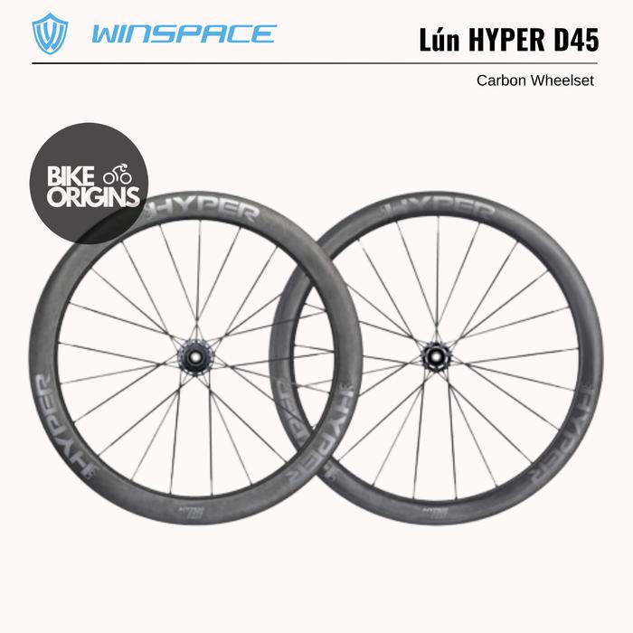 Jual Wheelset WINSPACE Lún HYPER D45 Carbon Disc Brake Tubeless