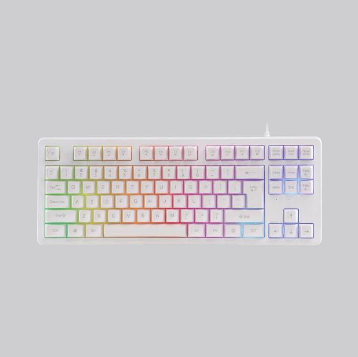 Gambar Keyboard Gaming Rexus Fortress K9G RGB Gaming Keyboard TKL - Putih dari Makassar xtream computer undefined Tokopedia