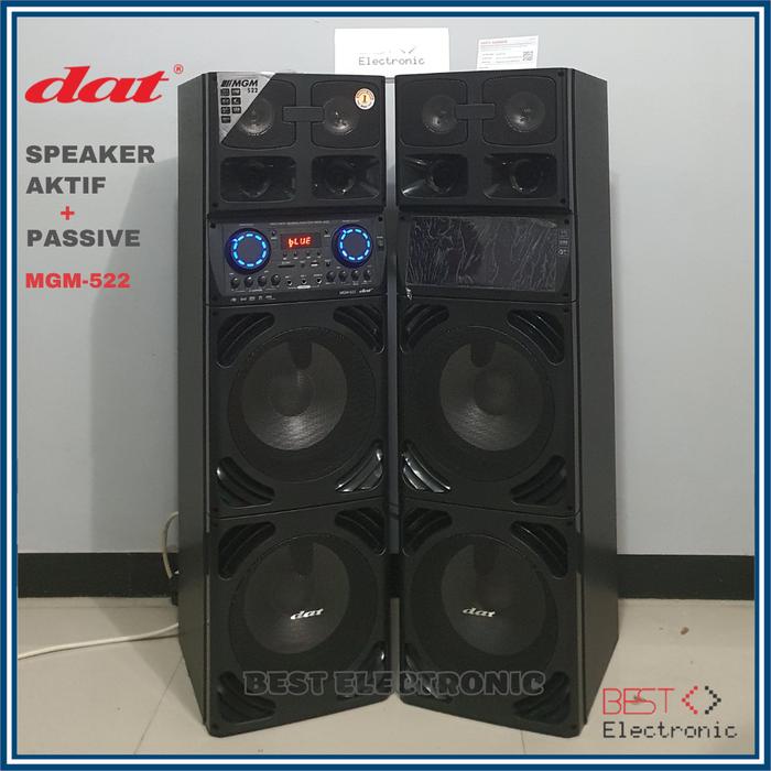 Gambar SPEAKER AKTIF DAT MGM 522 MGM522 MGM-522 BLUETOOTH 10 INCH DOUBLE SUBWOOFER - Tanpa Bubble dari best electronic 7 undefined Tokopedia