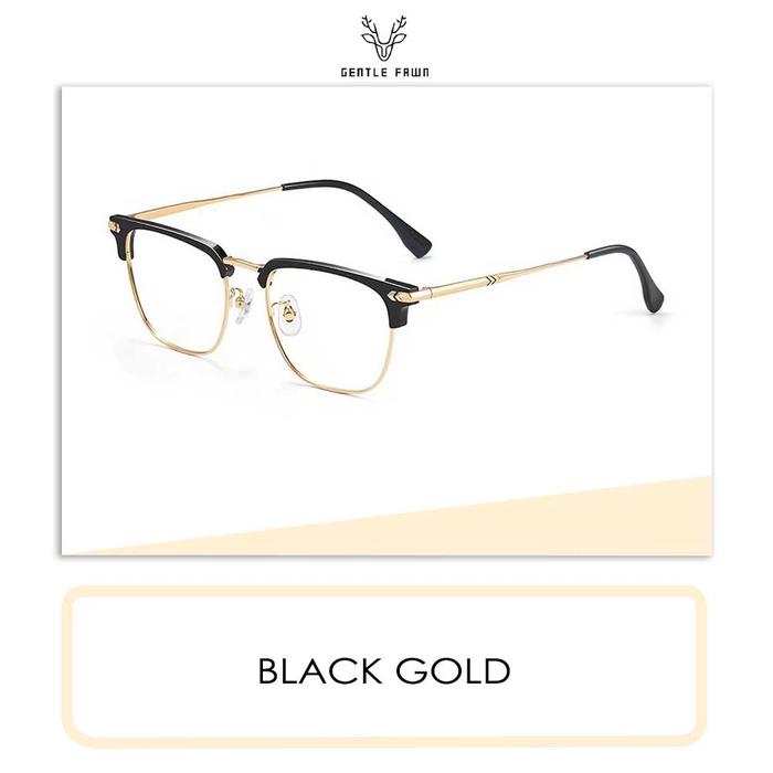 Gambar Gray Pink Frame Kacamata Anti Radiasi Blueray Style Kotak Trendy Bahan TR90+Metal Ringan Dan Kokoh Bisa Minus Pria Wanita 15208 - BLACK GOLD, BLUERAY NORMAL dari Gray Pink undefined Tokopedia