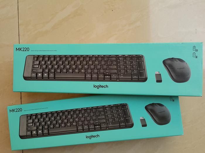 Gambar Logitech Combo MK220 Wireless Keyboard + Mouse ORIGINAL GARANSI RESMI dari Tricentury undefined Tokopedia