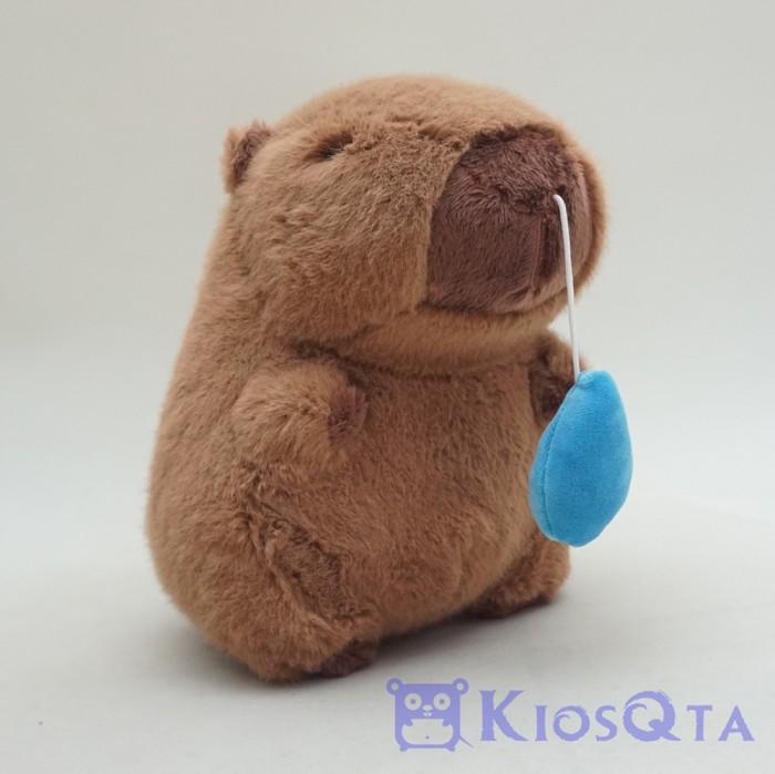 Gambar boneka capybara marmut raksasa coklat duduk medium - bisa ditarik dari Kiosqta undefined Tokopedia