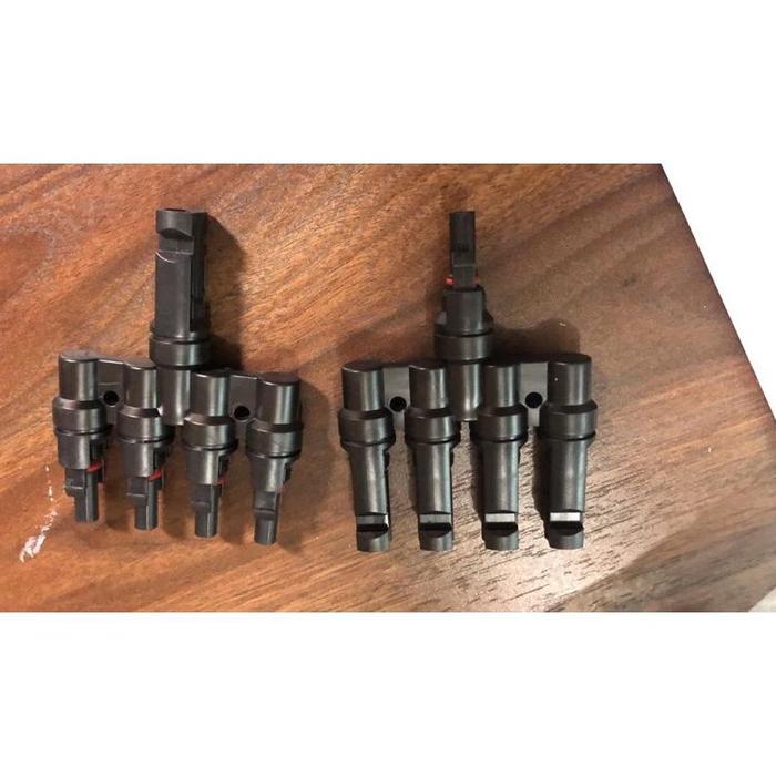 Gambar konektor connector mc4 mc 4 solar panel tenaga surya cabang 4 4in1 dari By_cacha undefined Tokopedia