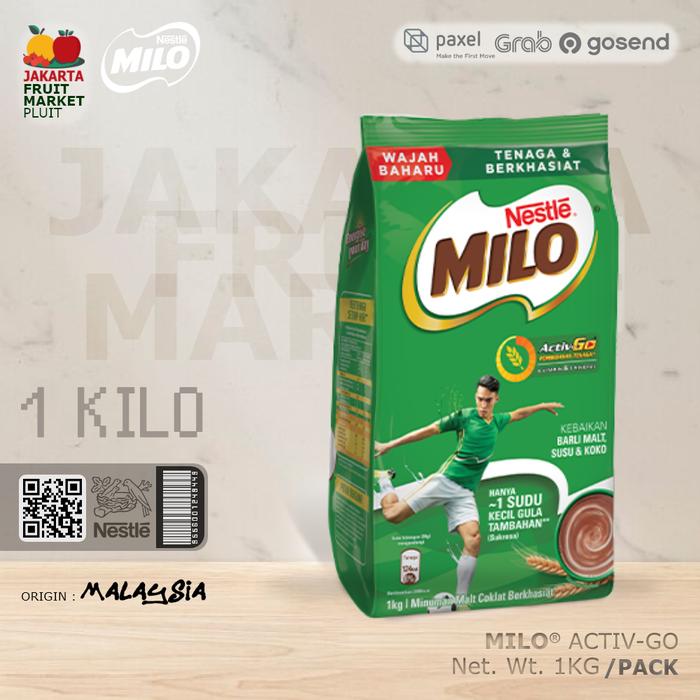 Gambar (MINUMAN BUBUK) NESTLE MILO ACTIV-GO 1KG dari JAKARTA FRUIT MARKET undefined Tokopedia
