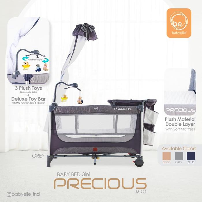 Gambar Babyelle Precious Deluxe 3in1 Baby Box BE 999 XLR - Grey dari Babyelle Indonesia undefined Tokopedia