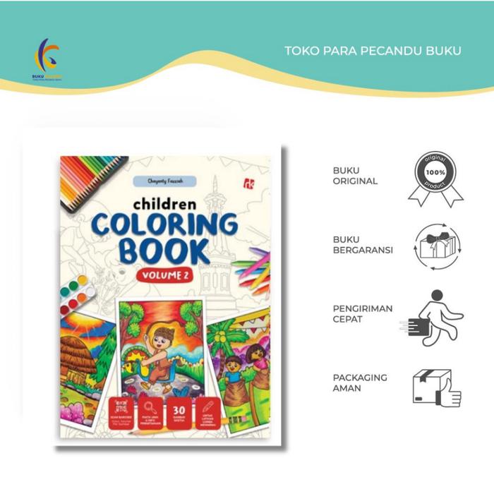 Gambar Buku Mewarnai Dan Stiker - Children Coloring Book Volume 2 - Ruang Kata - Buku Kaluku - ONLY BOOK dari Buku Kaluku Jakarta undefined Tokopedia