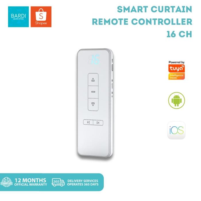 Gambar READY BARDI Smart Remote RF 433.92 Curtain Expandable Untuk Tirai Gorden Otomatis - 16 CH dari CV GUDANGPART undefined Tokopedia