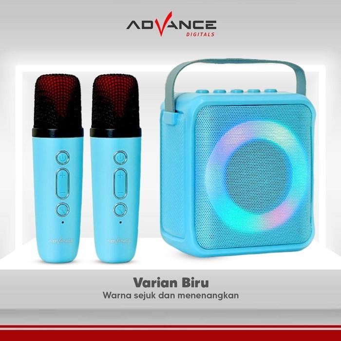 Gambar - Advance V5 Speaker Bluetooth Mini - Speaker Bluetooth Mini - - Biru, 1MIC dari EDISON ELEKTRONIK undefined Tokopedia