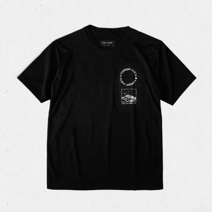 Gambar Kaos Jersey Dryfit Olahraga - Ride Alone - Hitam, XL dari Kepingan Waktu undefined Tokopedia