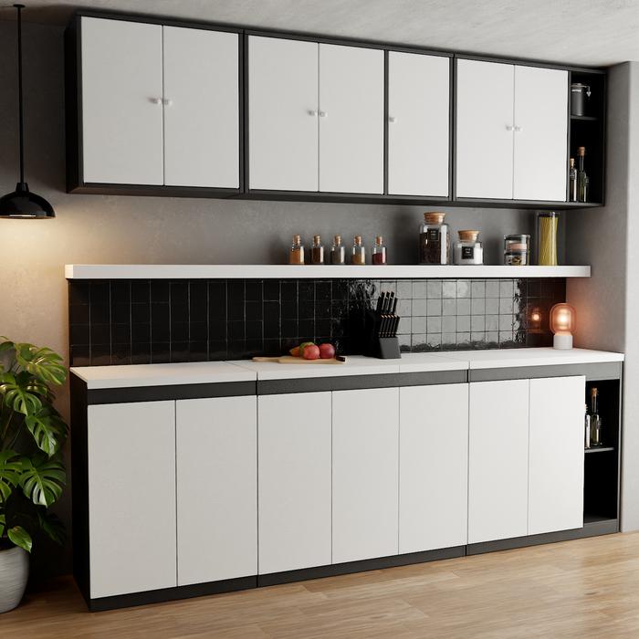 Gambar Rak Kitchen Set Atas Bawah Rak Minimalis Rak Serbaguna Rak Lemari Dapur 3 Pintu dan 2 Pintu - rak bawa komb P dari homed7 undefined Tokopedia