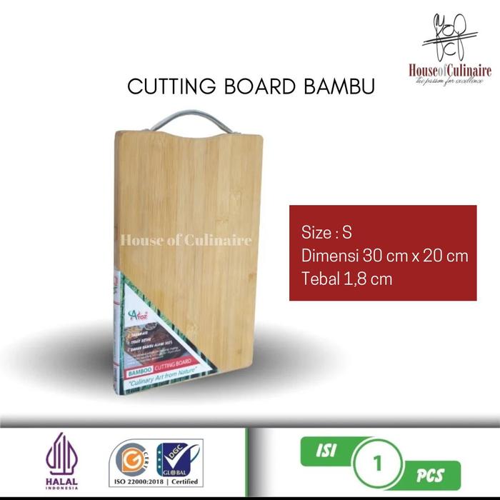 Gambar Talenan Bambu  Bamboo Cutting Chopping Board Talenan Bambu Asli 2 Sisi - Small dari houseofculinaire undefined Tokopedia