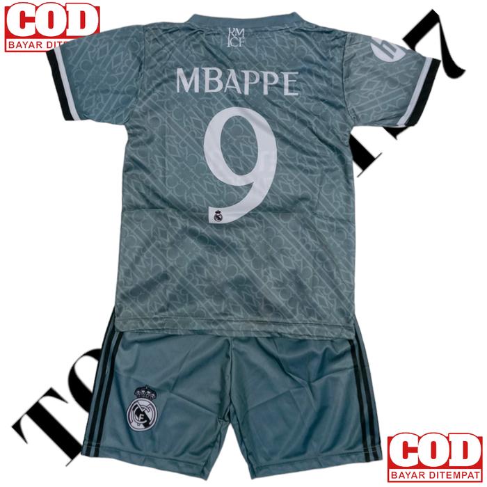 Gambar setelan Jersey bola anak anak fc real Madrid Jersey away mbappe madrid - MADRID MBAPPE, 10 dari TO SPORTS 7 undefined Tokopedia