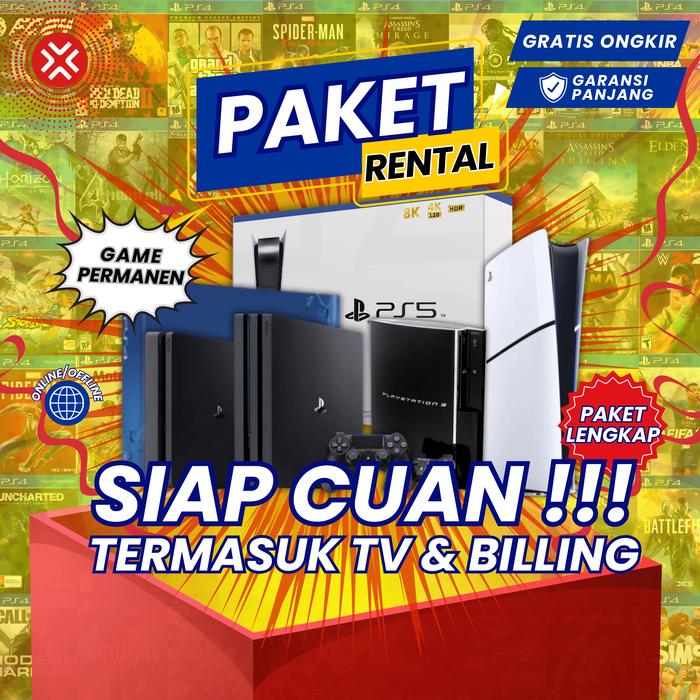 Gambar PAKET RENTAL PLAYSTATION PS3 PS4 PS5 Lengkap Online Offline Full Games Permanen TV Billing - 2 UNIT PS4 HEN, LENGKAP dari Kyuuden Games Indonesia undefined Tokopedia