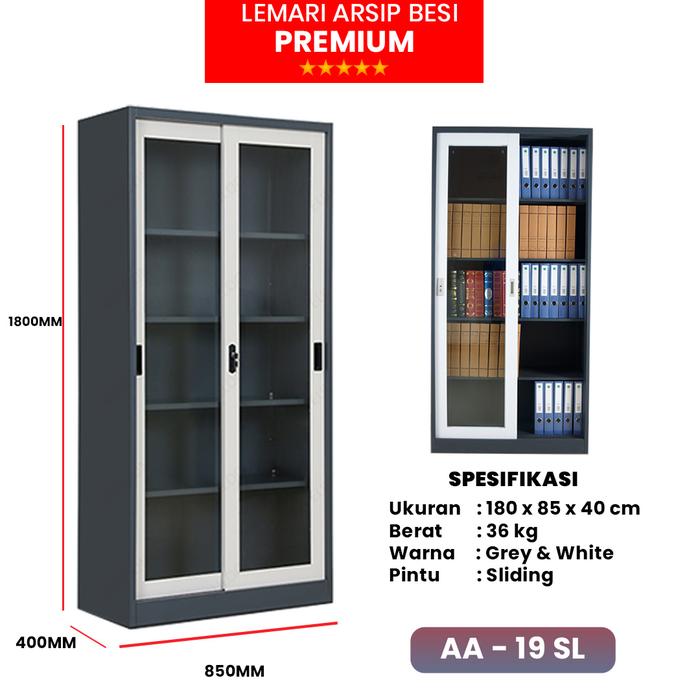 Gambar Lemari Arsip Kantor Lemari Arsip Kabinet Lemari Besi Kantor - PREMIUM 19SL dari Indosanjaya undefined Tokopedia