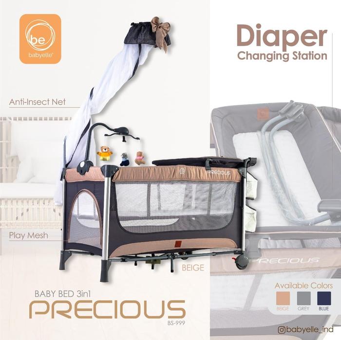 Gambar Babyelle Precious Deluxe 3in1 Baby Box BE 999 XLR - Beige dari Babyelle Indonesia undefined Tokopedia