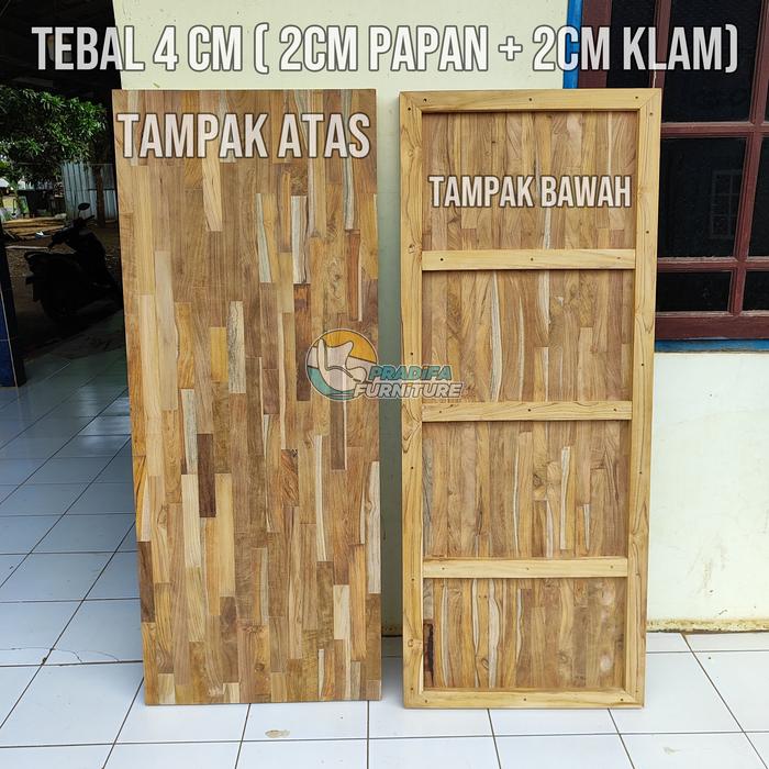 Gambar Top table - daun meja fjl jati solid bisa custom ukuran papan kayu fjl - FJL 4CM TEMPEL, 180x65 dari pradifa furniture undefined Tokopedia