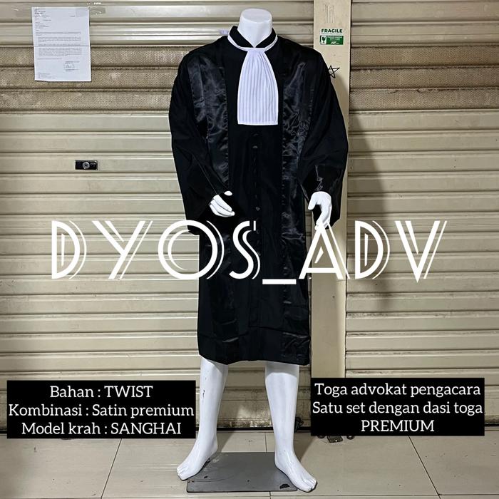 Gambar toga advokat pengacara jaksa twist toga pengacara berkualitas - 5XL, Hitam dari Dyos Advertising undefined Tokopedia