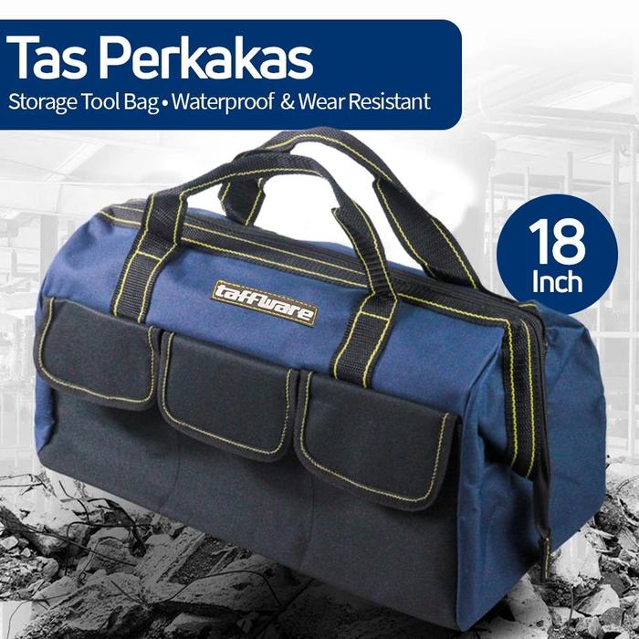 Gambar Tas Perkakas 18" Inch Jinjing Tebal Storage Tool Bag Waterproof A03 dari Arricha undefined Tokopedia