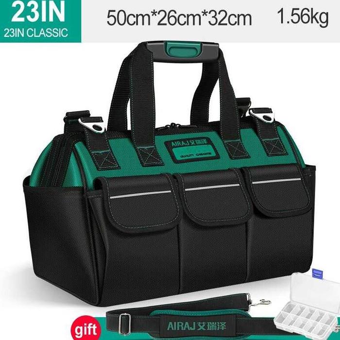 Gambar UTIE STORE - TAFFWARE Tas Perkakas Storage Tool Bag Waterproof with Reflective Strips - A03369 - 23 inch, Hijau dari Arricha undefined Tokopedia