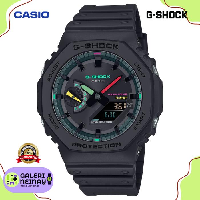 Jam Tangan Pria Casio G-shock Ga-b2100mf-1a Original Hitam Tough Solar  Bluetooth
