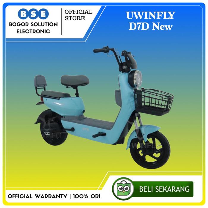 Gambar Sepeda Listrik Murah Uwinfly D7D New Selis Uwinfly D 7 D New D7 D Uwinfly - Biru [RESMI] dari Bogor Solution Electronic undefined Tokopedia