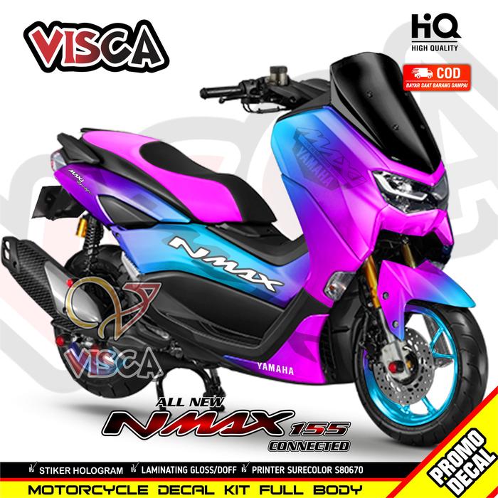Gambar Decal Nmax New 2020 - 2022 Full Body Variasi Bunglon - Blue Sky, Glossy dari Visca Stiker undefined Tokopedia
