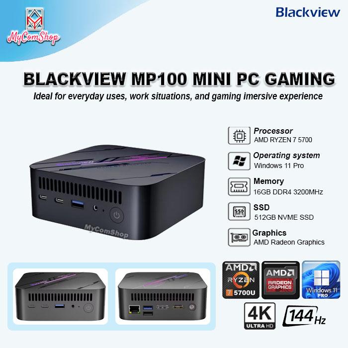 Gambar BLACKVIEW MP100 MINI PC GAMING RYZEN 7 7500U 32GB RAM 1TB SSD RADEON 4K UHD 144HZ - 16GB/512GB dari MYCOMSHOP undefined Tokopedia