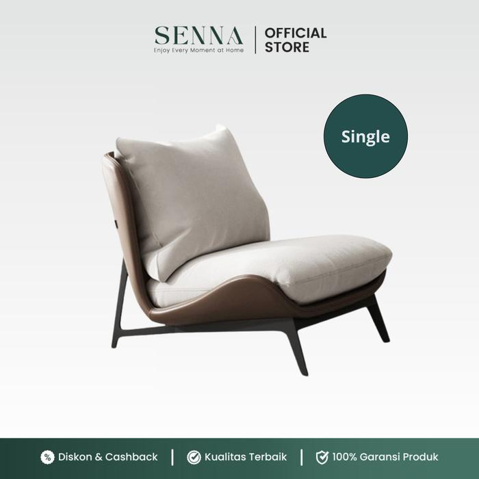 Gambar MEERVEIL Sofa Ruang Tamu Lounge Chair Single Seater - Single dari SENNA Furniture Official undefined Tokopedia