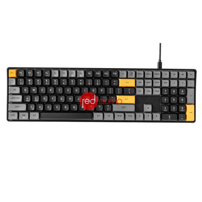 Gambar AIGO A108 MECHANICAL KEYBOARD - Hitam, Merah dari Redcomp undefined Tokopedia