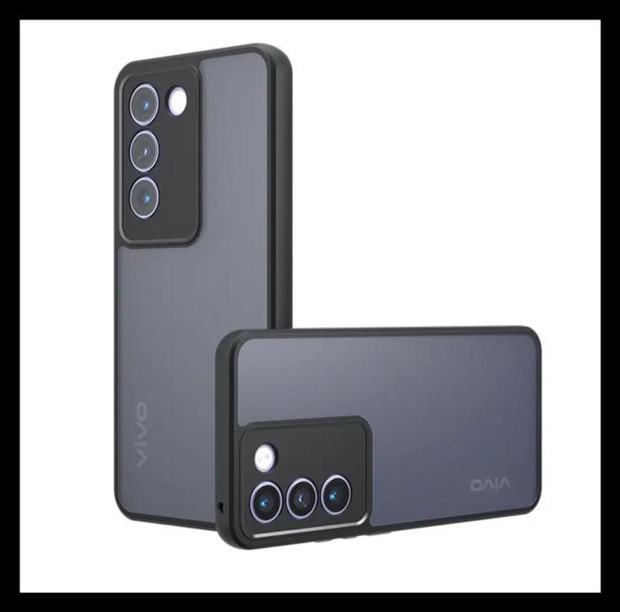 Gambar Vivo Y100 5G Case Armor Smoke Original HardCase Transparan Cover Back Matte Silicone Bumper Soft Casing - HITAM-DOVE., VIVO Y100 5G. dari Markas acc 88 undefined Tokopedia