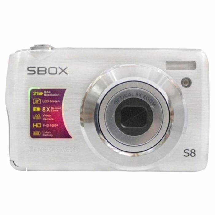 Gambar SBOX S8 - KAMERA DIGITAL - KAMERA POCKET SBOX S8 - Silver, Memory 32Gb dari bw shop- undefined Tokopedia