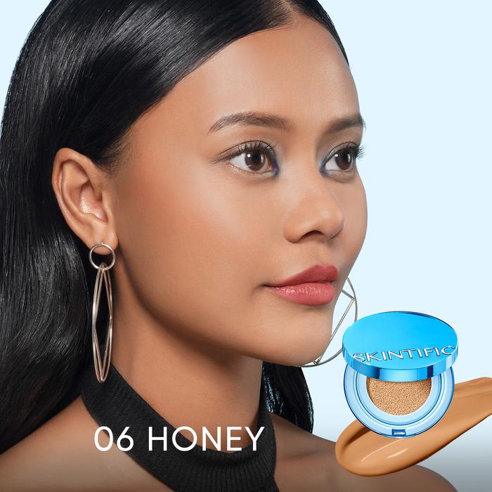 Gambar Skintific Perfect Stay Velvet Matte Cushion 11ml I Cover All Perfect BB Cream flawless Foundation I lebih waterproof - Honey dari Skintific Official Store undefined Tokopedia