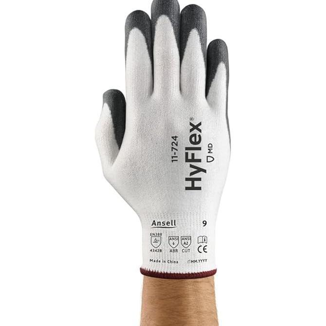 Gambar Best Ansell Healthcare 163834 Series 11724 Hyflex Palm Dipped Medium Duty Glove 13 Size 10 Pack Of 144 dari Yapper Malls undefined Tokopedia