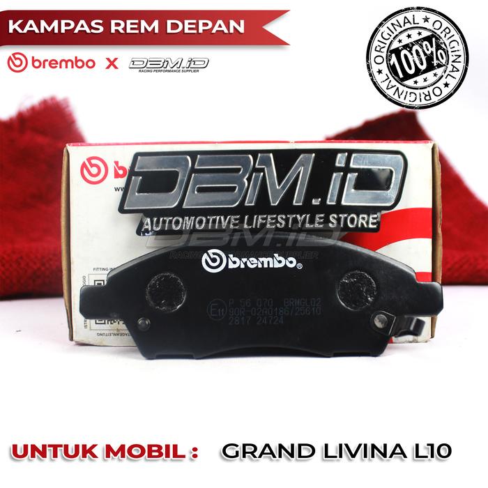 Gambar Brembo Brake Pad Kampas Rem Premium Ceramic Depan Grand Livina L10 L11 - Livina L10 dari DBM.ID undefined Tokopedia