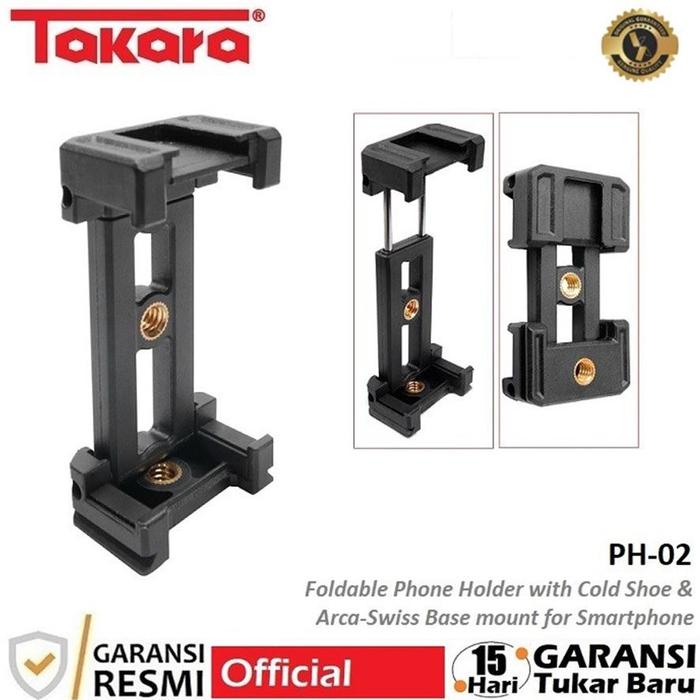 Gambar Kilat Takara Ph-02 Foldable Mobile Phone Holder Dudukan With Cold Shoe dari Maryantiek Seller undefined Tokopedia