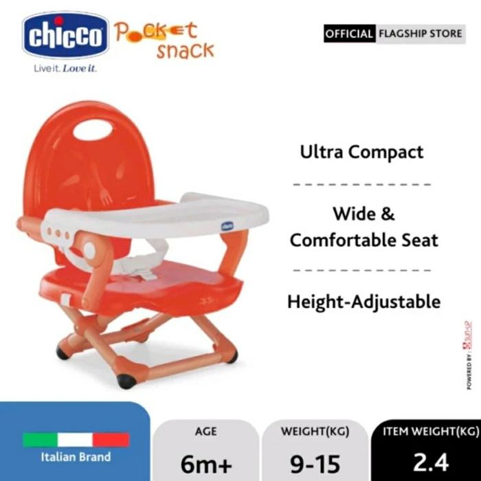 Jual CHICCO Pocket Snack Booster Seat/kursi makan bayi Orange