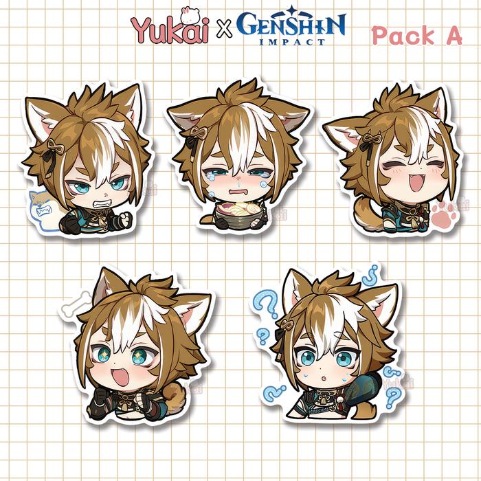 Gambar Stiker Pack Gorou Genshin Impact Premium, Sticker Anime Waterproof - Pack A, Small dari Yukai Store undefined Tokopedia