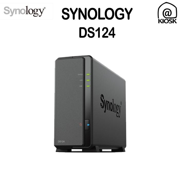 Gambar Synology DS124 / Diskstation 1 Bay NAS Server / Paket HDD SSD - DISKLESS dari @kiosk undefined Tokopedia