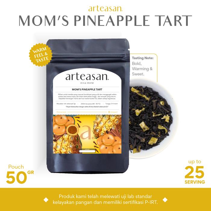 Gambar Mom's Pineapple Tart - Tea Blend / Teh Hitam Nanas / Loose Leaf Tea - Daun Teh Utuh - 50gr dari Arteasan Tea undefined Tokopedia
