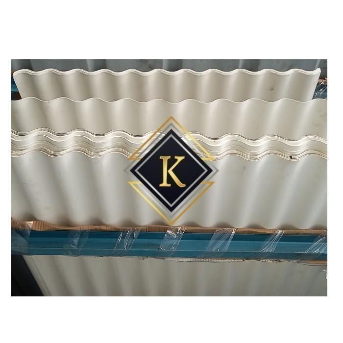 Gambar ATAP UPVC ALDERON RS ROMA PANJANG 5 METER / ALDERON RS GELOMBANG TIPE TYPE ROMA / SINGLE LAYER  SINGLE WALL / ALDERON RS 1 LAYER BIRU PUTIH ABU ABU GREY BLUE DISKON WHITE BAJA RINGAN C75 C 75 0.65 0,65 0.70 0,70 0.75 0,75 1MM 1 MM PRIMA INTI TRUSS TASO - INFO HRG OFLN dari KAMEGATON OFFICIAL_NEW undefined Tokopedia