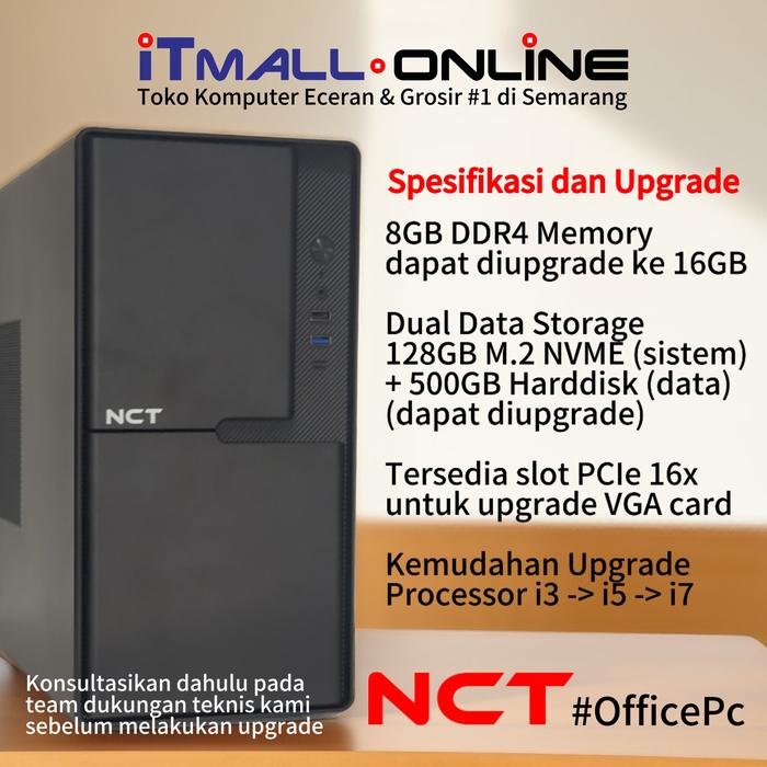Gambar NCT Titan Coffee Lake gen 8 9 komputer Core i3 8gb SSD NVME dan HDD full set komputer rakitan i3 komputer rakitan core i3 komputer kantor i3 komputer sekolah - PC Saja 128gb dari iTmallOnline undefined Tokopedia