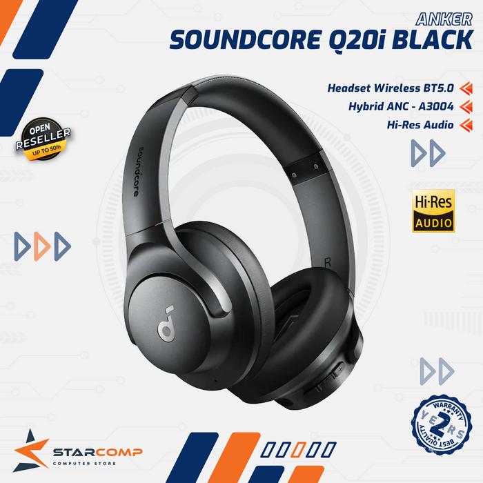 Gambar Anker Soundcore Q20i Wireless Headphone ANC Headset Bluetooth - Black dari Starcomp Semarang undefined Tokopedia