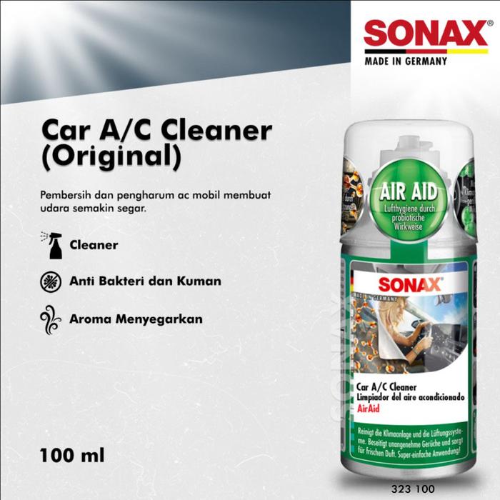 Gambar Sonax Car AC Cleaner 100ml Air Aid Odor Eliminator Pembersih Saluran AC Mobil - ORIGINAL dari Aki Murah Jakarta undefined Tokopedia